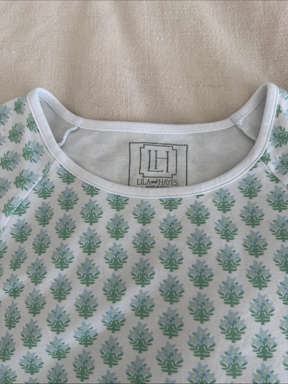 Lila and Hayes Proper Primrose Pajama Top